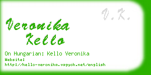 veronika kello business card